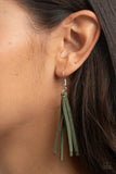 Hold My Tassel - Green Necklace - Paparazzi Accessories Necklace Bedazzle Me Pretty Mobile Fashion Boutique
