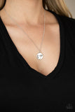 Hold On To Hope - Silver Necklace - Paparazzi Accessories Necklace FS-Bedazzle Me Pretty Mobile Fashion Boutique