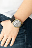 Hold On To Your Buckle - Black Bracelet - Paparazzi Accessories Bracelet Bedazzle Me Pretty Mobile Fashion Boutique