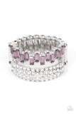 Hold Your CROWN High - Purple Ring - Paparazzi Accessories Ring Bedazzle Me Pretty Mobile Fashion Boutique