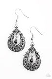 Holi - Black Earrings - Paparazzi Accessories Earrings Bedazzle Me Pretty Mobile Fashion Boutique