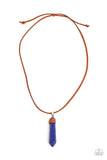 Holistic Harmony - Blue Necklace - Paparazzi Accessories Necklace Bedazzle Me Pretty Mobile Fashion Boutique
