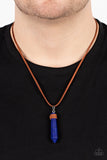 Holistic Harmony - Blue Necklace - Paparazzi Accessories Necklace Bedazzle Me Pretty Mobile Fashion Boutique