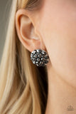 Hollywood Drama - Silver Earrings - Paparazzi Accessories Earrings Bedazzle Me Pretty Mobile Fashion Boutique