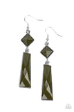 Hollywood Harmony - Green Earrings - Paparazzi Accessories Earrings Bedazzle Me Pretty Mobile Fashion Boutique