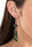 Hollywood Harmony - Green Earrings - Paparazzi Accessories Earrings Bedazzle Me Pretty Mobile Fashion Boutique