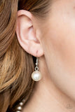 Hollywood HAUTE Spot - White Necklace - Paparazzi Accessories Necklace Bedazzle Me Pretty Mobile Fashion Boutique