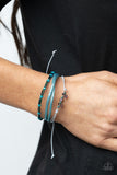 Holographic Hike - Blue Bracelet - Paparazzi Accessories Bracelet Bedazzle Me Pretty Mobile Fashion Boutique