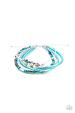 Holographic Hike - Blue Bracelet - Paparazzi Accessories Bracelet Bedazzle Me Pretty Mobile Fashion Boutique