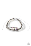 Holographic Hike - Silver Bracelet - Paparazzi Accessories Bracelet FS-Bedazzle Me Pretty Mobile Fashion Boutique