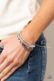 Holographic Hike - Silver Bracelet - Paparazzi Accessories Bracelet FS-Bedazzle Me Pretty Mobile Fashion Boutique