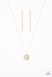 Home Is Where Mom Is - Gold Necklace - Paparazzi Accessories Necklace Bedazzle Me Pretty Mobile Fashion Boutique-MOM