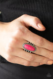 Home On The RANCH - Pink Ring - Paparazzi Accessories Ring Bedazzle Me Pretty Mobile Fashion Boutique
