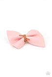 Home Sweet HOMESPUN - Pink Hair Clip - Paparazzi Accessories Hair Clip Bedazzle Me Pretty Mobile Fashion Boutique