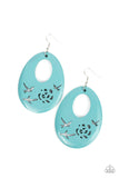 Home TWEET Home - Blue Earrings - Paparazzi Accessories Earrings Bedazzle Me Pretty Mobile Fashion Boutique