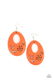 Home TWEET Home - Orange Earrings - Paparazzi Accessories Earrings Bedazzle Me Pretty Mobile Fashion Boutique