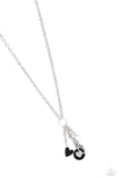 Homecoming Hour - Black Lanyard - Paparazzi Accessories Lanyard Bedazzle Me Pretty Mobile Fashion Boutique