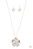 Homegrown Glamour - Silver Necklace - Paparazzi Accessories Necklace FS-Bedazzle Me Pretty Mobile Fashion Boutique