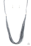 Homespun Artisan - Silver Necklace - Paparazzi Accessories Necklace Bedazzle Me Pretty Mobile Fashion Boutique