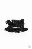 Homespun Hardware - Black Bracelet - Paparazzi Accessories Bracelet Bedazzle Me Pretty Mobile Fashion Boutique