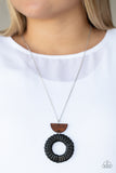 Homespun Stylist - Black Necklace - Paparazzi Accessories Necklace Bedazzle Me Pretty Mobile Fashion Boutique