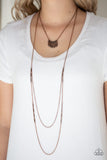 Homestead Harvest - Copper Necklace - Paparazzi Accessories Necklace Bedazzle Me Pretty Mobile Fashion Boutique