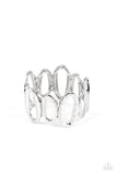 Homestead Heirloom - Silver Bracelet - Paparazzi Accessories Bracelet Bedazzle Me Pretty Mobile Fashion Boutique