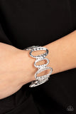 Homestead Heirloom - Silver Bracelet - Paparazzi Accessories Bracelet Bedazzle Me Pretty Mobile Fashion Boutique