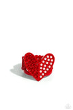 Hometown Heart - Red Ring - Paparazzi Accessories Ring Bedazzle Me Pretty Mobile Fashion Boutique
