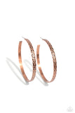 HOOP-De-Do - Copper Earrings - Paparazzi Accessories Earrings Bedazzle Me Pretty Mobile Fashion Boutique