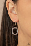 HOOP du Jour - Silver Necklace - Paparazzi Accessories Necklace Bedazzle Me Pretty Mobile Fashion Boutique