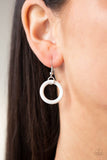 HOOP du Jour - White Necklace - Paparazzi Accessories Necklace Bedazzle Me Pretty Mobile Fashion Boutique