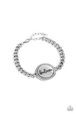 Hope and Faith - Silver Bracelet - Paparazzi Accessories Bracelet Bedazzle Me Pretty Mobile Fashion Boutique