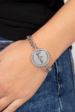 Hope and Faith - Silver Bracelet - Paparazzi Accessories Bracelet Bedazzle Me Pretty Mobile Fashion Boutique