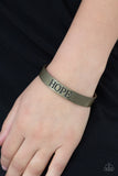 Hope Makes The World Go Round - Brass Bracelet - Paparazzi Accessories Bracelet FS-Bedazzle Me Pretty Mobile Fashion Boutique