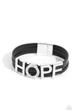 Hopeful Haute - Black Bracelet - Paparazzi Accessories Bracelet Bedazzle Me Pretty Mobile Fashion Boutique