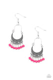 Hopelessly Houston - Pink Earrings - Paparazzi Accessories Earrings Bedazzle Me Pretty Mobile Fashion Boutique