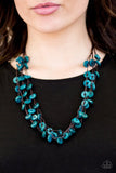 Hoppin Honolulu - Blue Necklace - Paparazzi Accessories Necklace Bedazzle Me Pretty Mobile Fashion Boutique