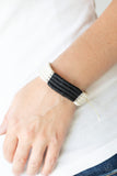 Hot Cross BUNGEE - Black Bracelet - Paparazzi Accessories Bracelet Bedazzle Me Pretty Mobile Fashion Boutique