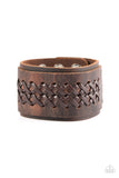 Hot On The Trail - Brown Bracelet - Paparazzi Accessories Bracelet Bedazzle Me Pretty Mobile Fashion Boutique