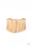 Hot Wired Wonder - Gold Bracelet - Paparazzi Accessories Bracelet Bedazzle Me Pretty Mobile Fashion Boutique