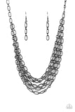 House of CHAIN - Black Necklace - Paparazzi Accessories Necklace Bedazzle Me Pretty Mobile Fashion Boutique