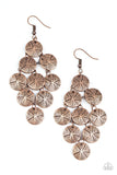 How CHIME Flies - Copper Earrings - Paparazzi Accessories Earrings Bedazzle Me Pretty Mobile Fashion Boutique