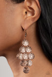 How CHIME Flies - Copper Earrings - Paparazzi Accessories Earrings Bedazzle Me Pretty Mobile Fashion Boutique
