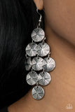 How CHIME Flies - Silver Earrings - Paparazzi Accessories Earrings Bedazzle Me Pretty Mobile Fashion Boutique