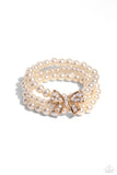 How Do You Do? - Gold Bracelet - Paparazzi Accessories Bracelet Bedazzle Me Pretty Mobile Fashion Boutique