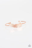 How Do You Like This FEATHER? - Copper Bracelet - Paparazzi Accessories Bracelet Bedazzle Me Pretty Mobile Fashion Boutique