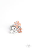 How Does Your Garden Grow? - Orange Ring - Paparazzi Accessories Ring Bedazzle Me Pretty Mobile Fashion Boutique