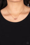 Hugs and Kisses - Copper Necklace - Paparazzi Accessories Necklace Bedazzle Me Pretty Mobile Fashion Boutique