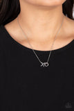 Hugs and Kisses - Silver Necklace - Paparazzi Accessories Necklace Bedazzle Me Pretty Mobile Fashion Boutique